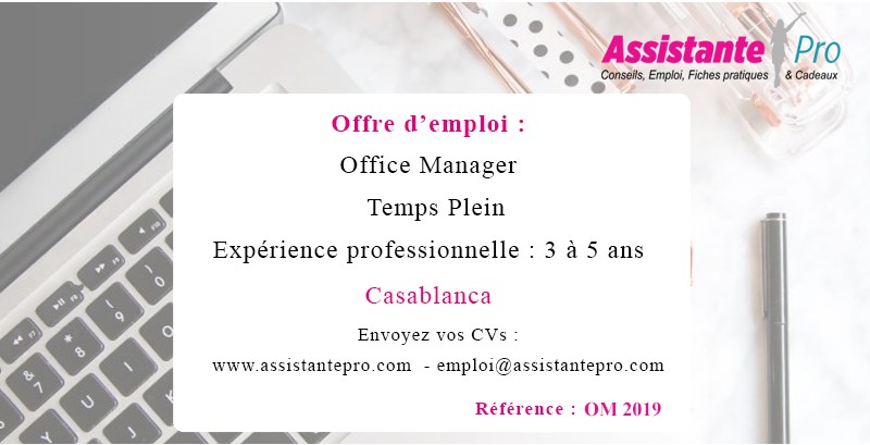 Offre d'emploi à Casablanca (Maroc)